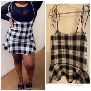 Checked sexy string dress!